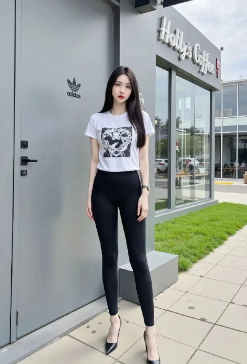 见一个美人胚子，美得一塌糊涂。