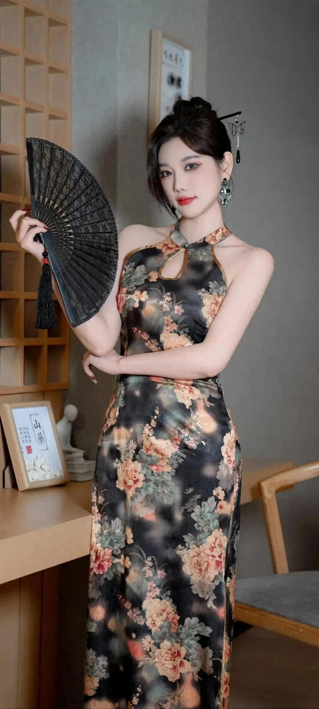 杨晨晨，旗袍写真，太美了
