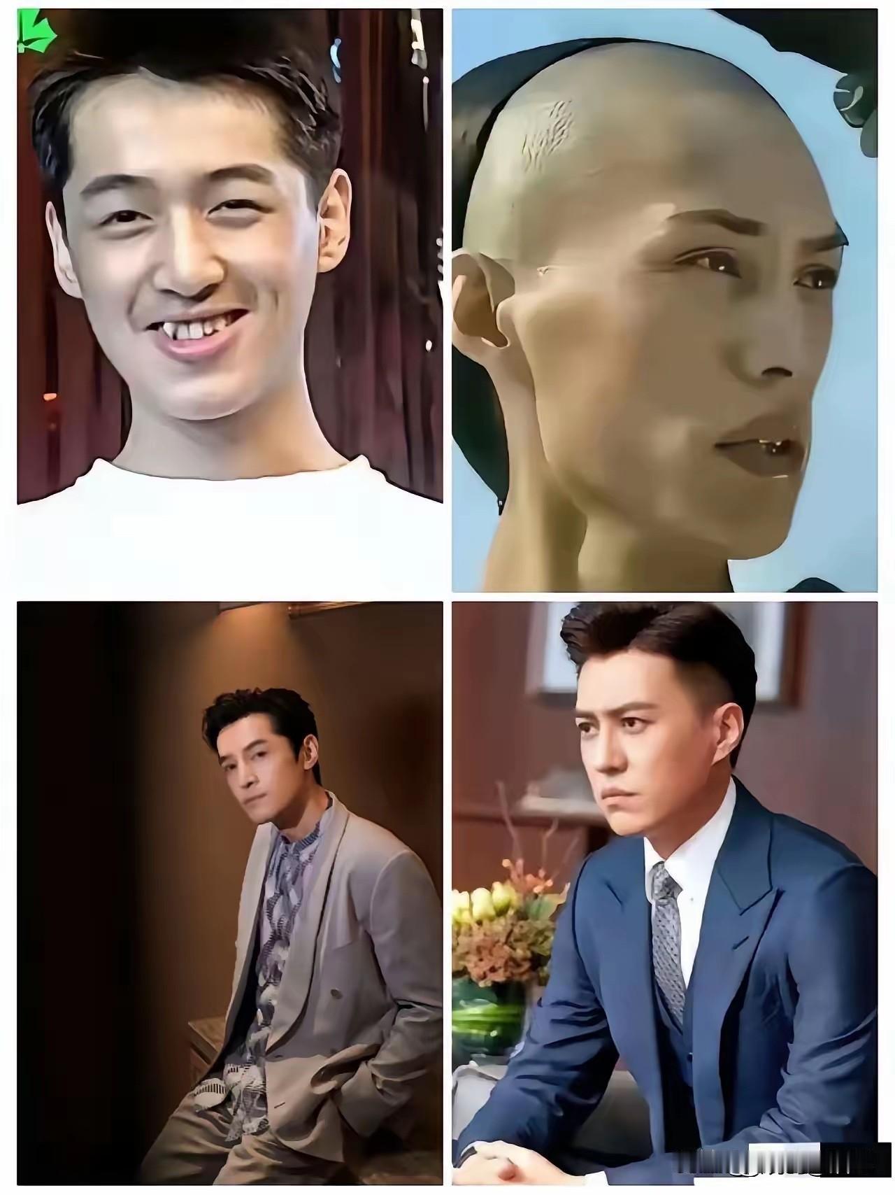 请用一个成语形，容他们两个人前后变化[作揖]