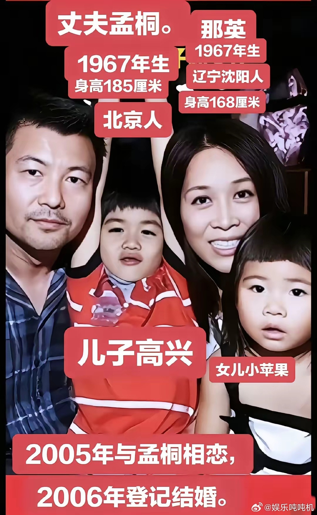 如果那英跟老公孟桐离婚，​两个孩子的抚养权不用争。​儿子高兴，是那英跟前男友高某