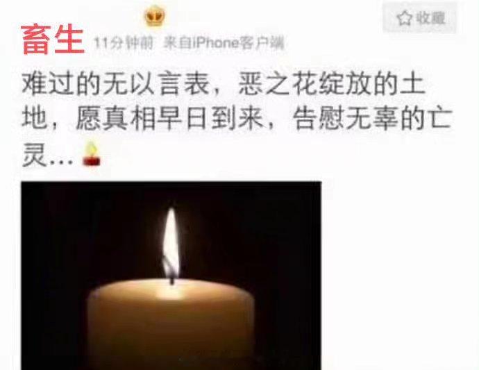 今天是有个畜生发表反人类言论11周年[哭哭][哭哭][哭哭]