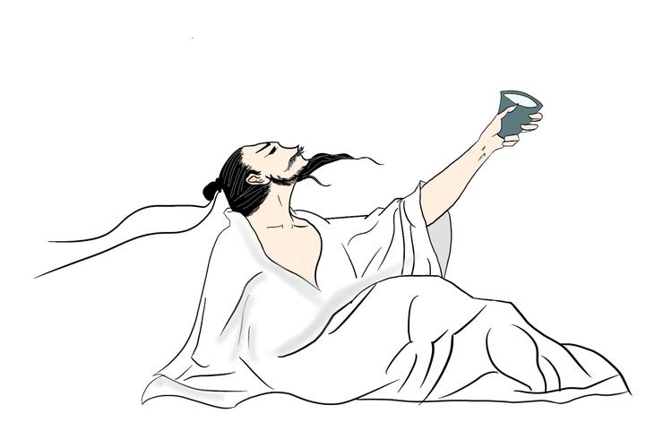 上联：一茶一酒一根烟下联：半人半鬼半神仙