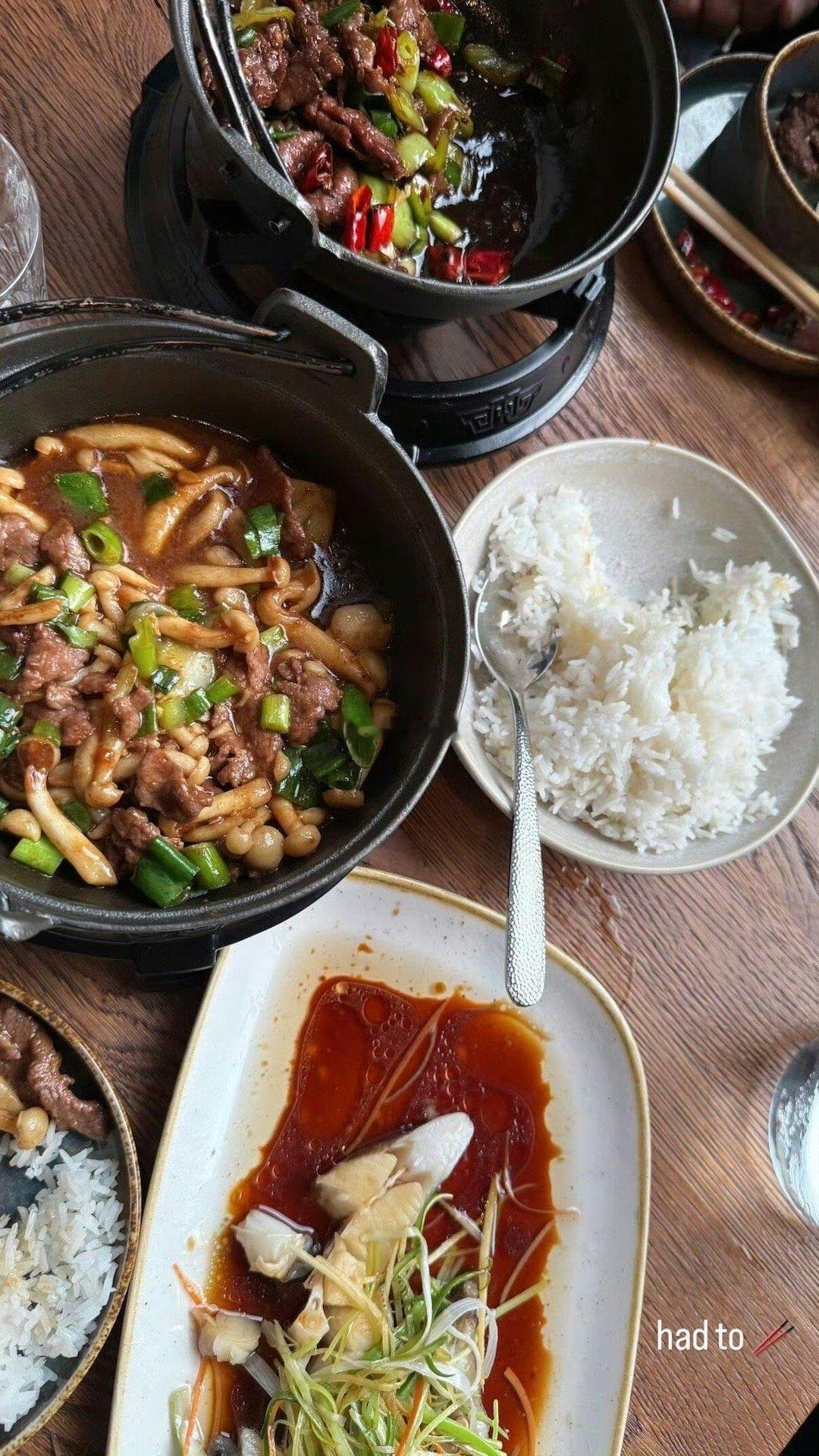 谷爱凌在ins上晒中餐原来她是个中国胃