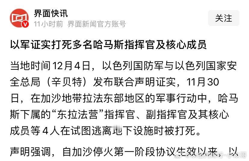 打击哈马斯以色列军方继续在拉法等地打击哈马斯分子，并不违反停火协议。因为这帮人藏