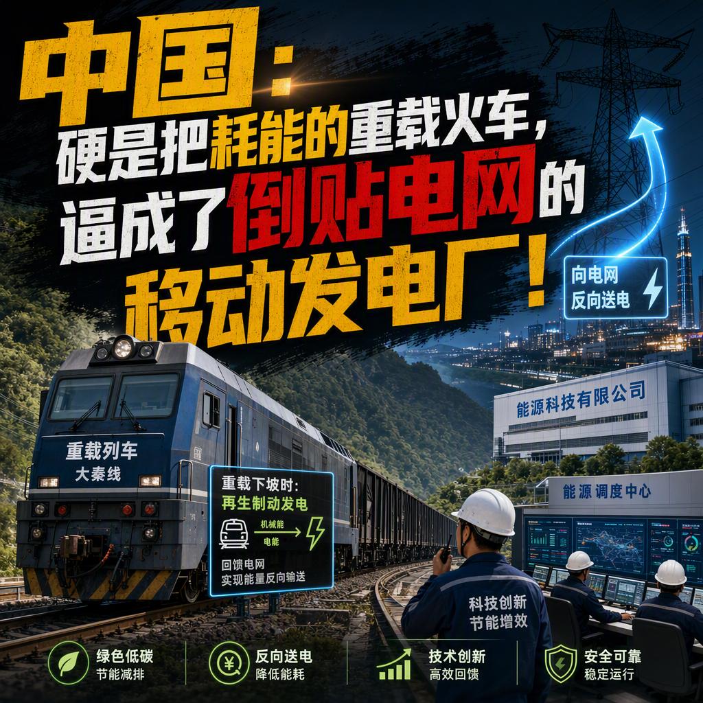 很多人以为，火车就是电老虎，拉一趟煤能吃掉半座电厂的电。但在包神铁路，情况恰恰