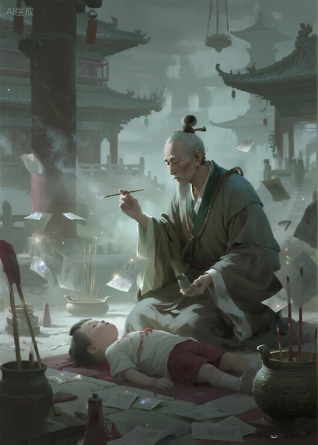 明朝传奇故事明朝万历年间，河南有一名术士在道观显灵宫借住，与他同住一屋的道士是