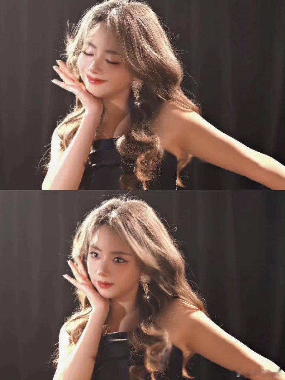 谭松韵金色卷发谭松韵金色卷发造型，好漂亮好可爱！谭松韵金色卷发造型