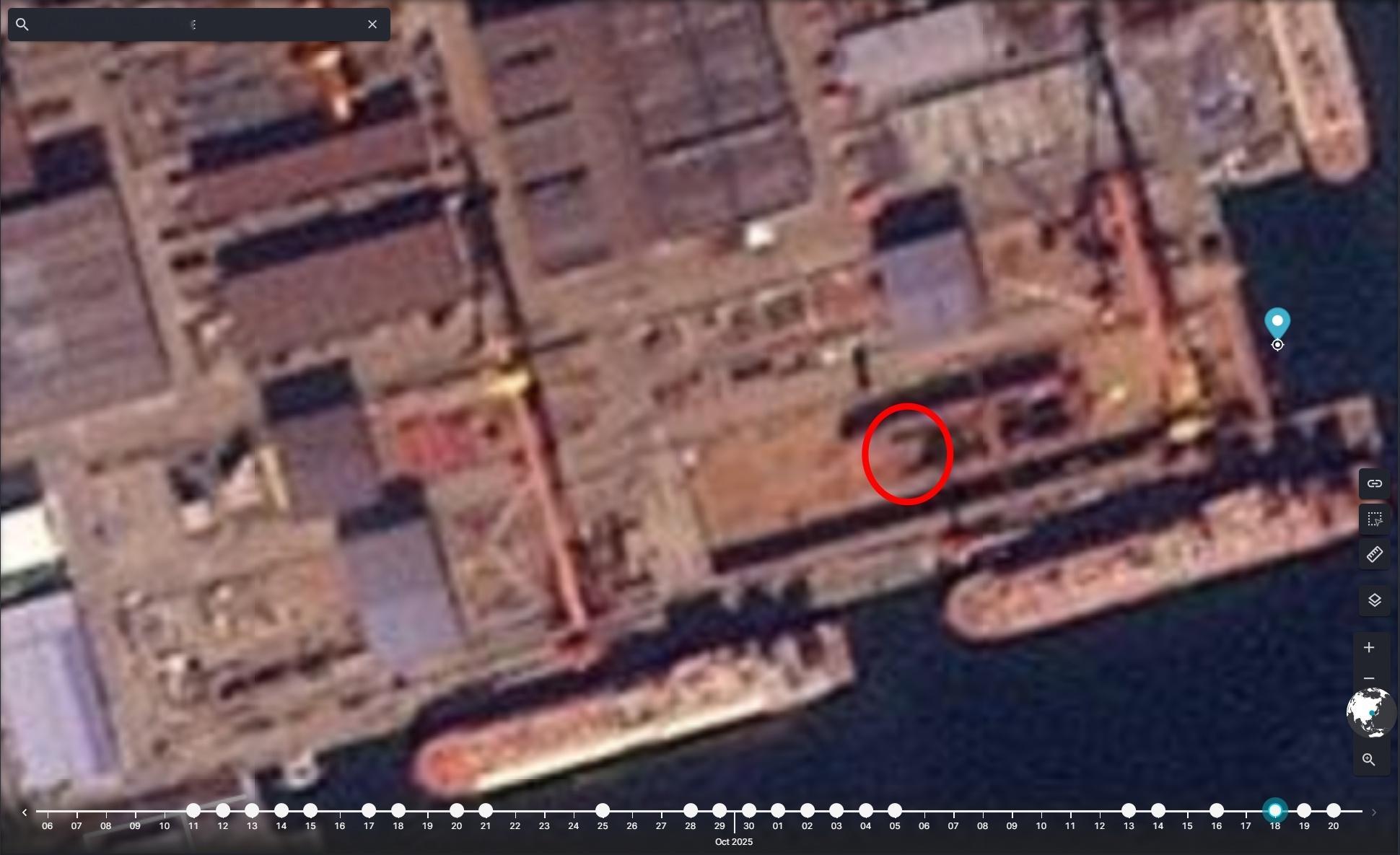 北方某地004大分段合拢后的卫星图和航拍图[墨镜]屏蔽箱清晰可见，按此进度27年