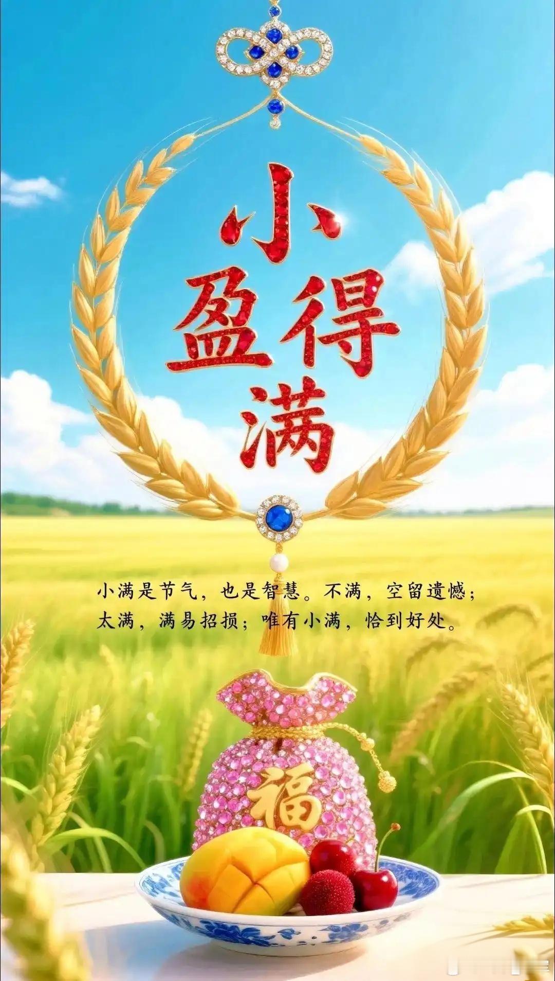 小满古义与病机小满（5月21日，太阳黄经60°），《月令七十二候集解》：“四月中