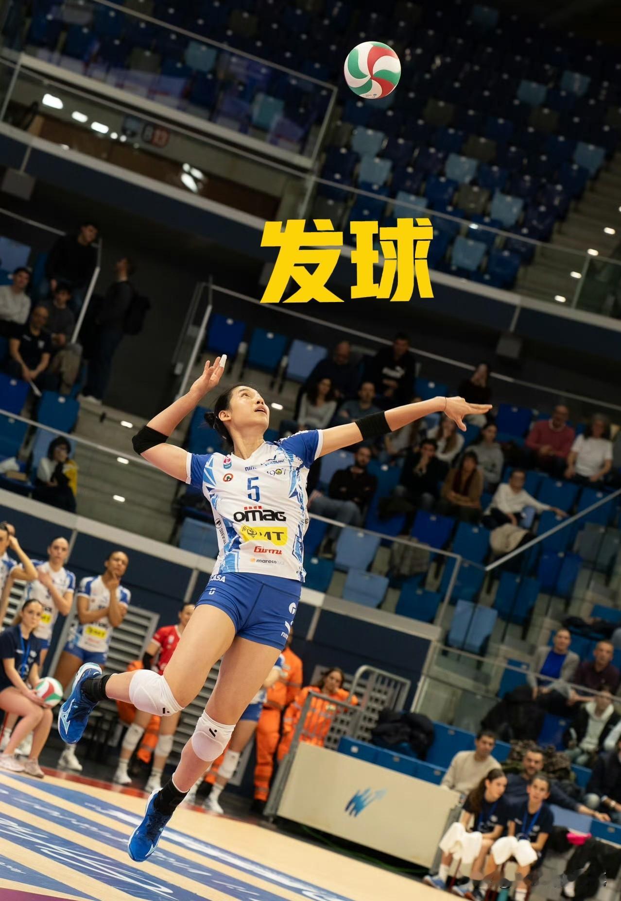 意甲24轮，赞赞庄宇珊，与米兰的比赛，她接了42个一传0失误69%到位率，面对米