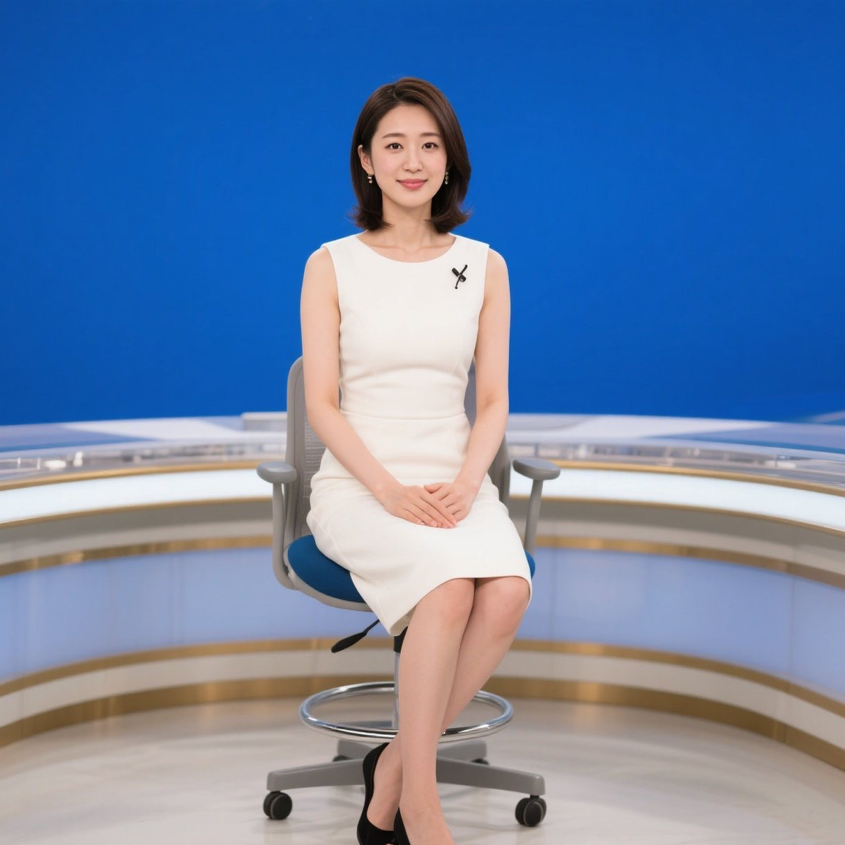 电视台女神写真特辑，日系穿搭气质满分