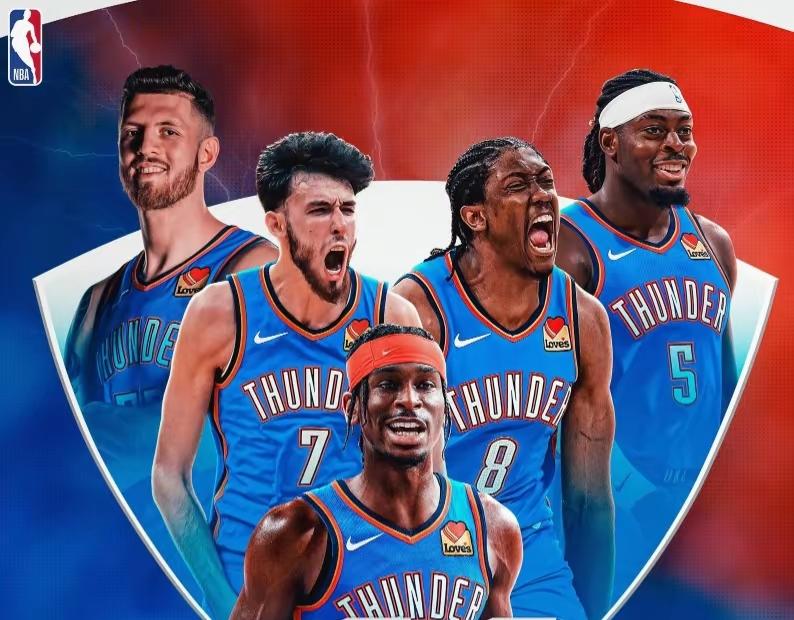 雷霆卫冕的三大强敌：一，马刺队。全员健康的马刺是最接近击败雷霆的球队，文班亚马