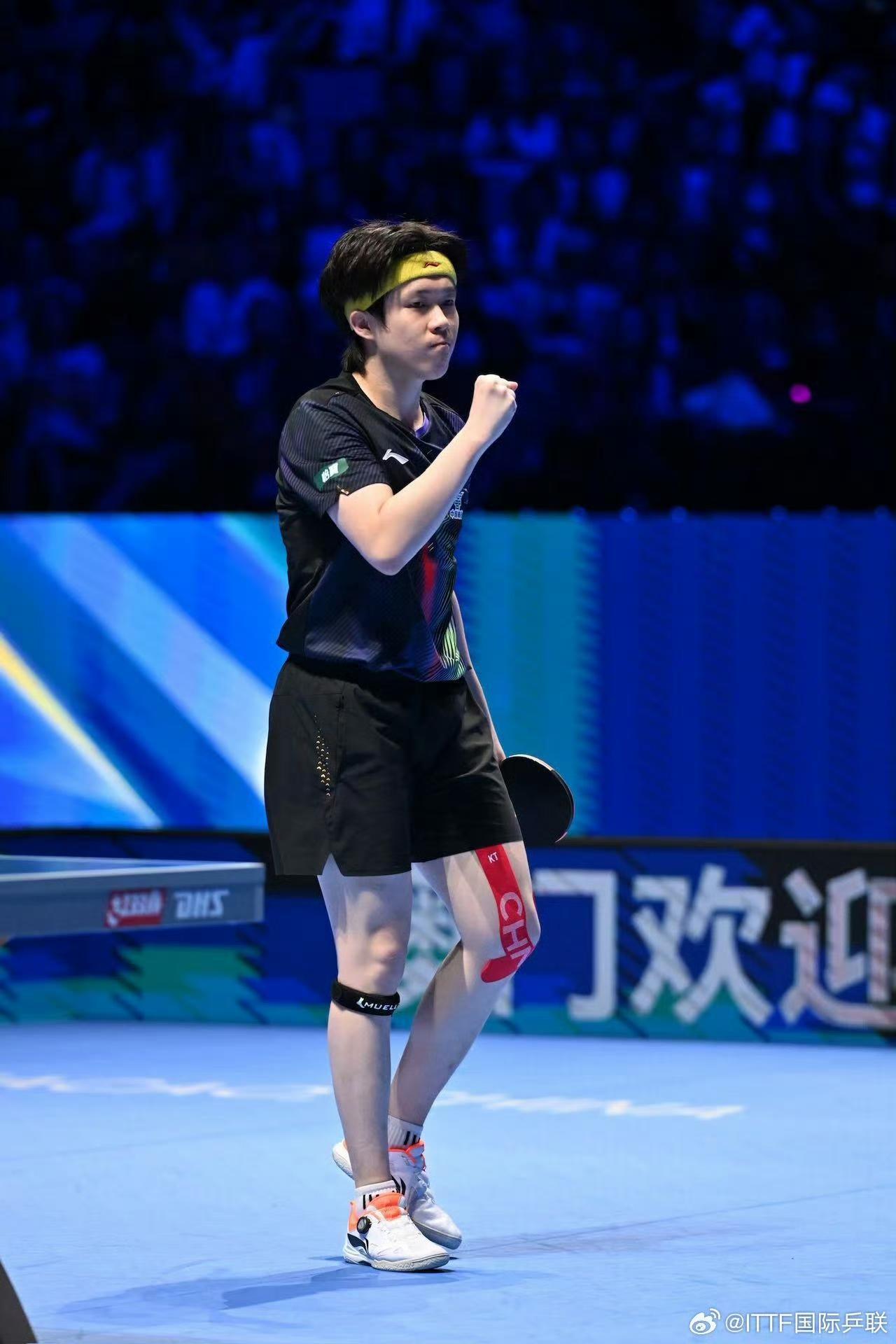 王楚钦再次创造了个人职业生涯的最好成绩，同时也是乒乓球历史上男单左手将史无前例的