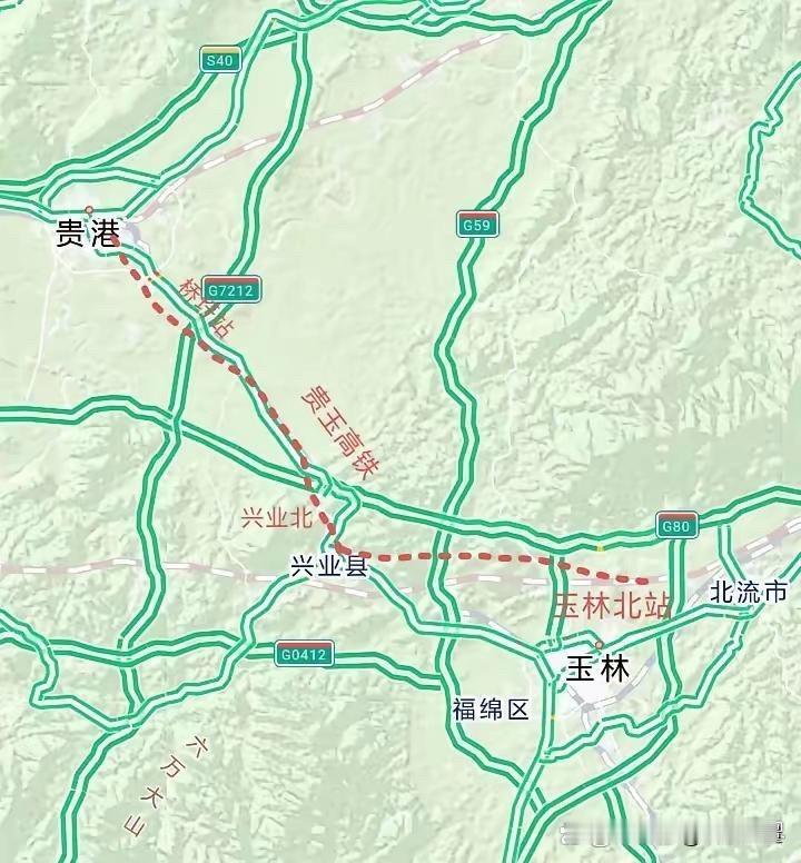 据说要规划建设贵港至玉林高铁，全长80多公里，时速250-350，设四个站，新建