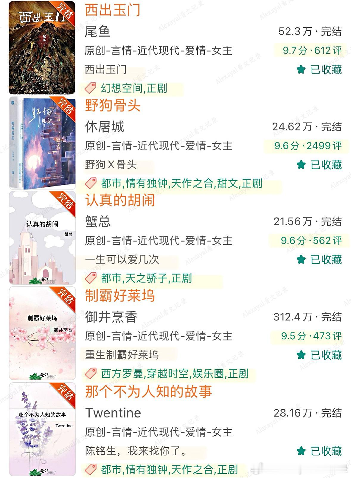 推文拉扯感强的熟男熟女文｜50本好看top小说推荐◽️最