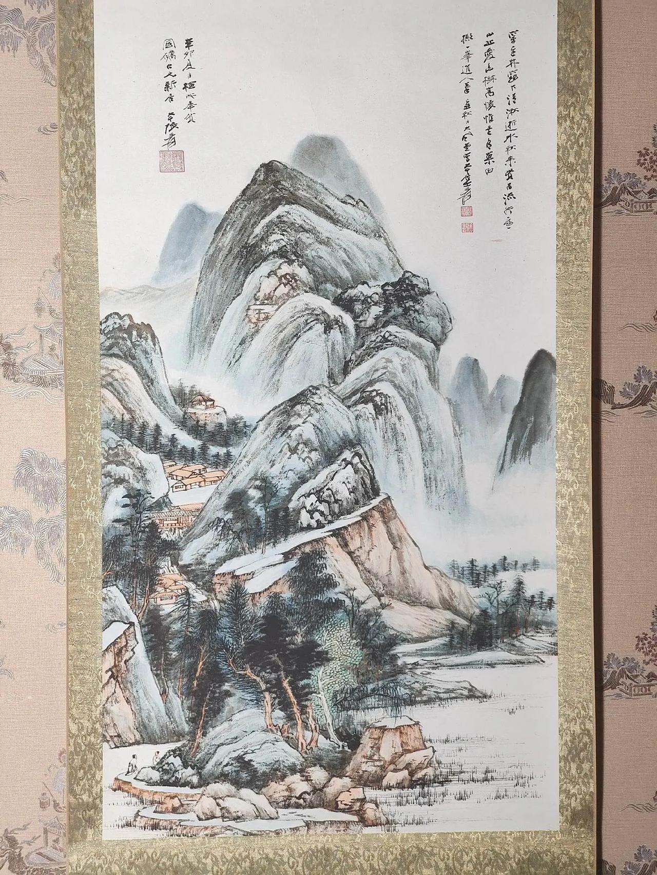 张大千山水画作！民间珍藏！