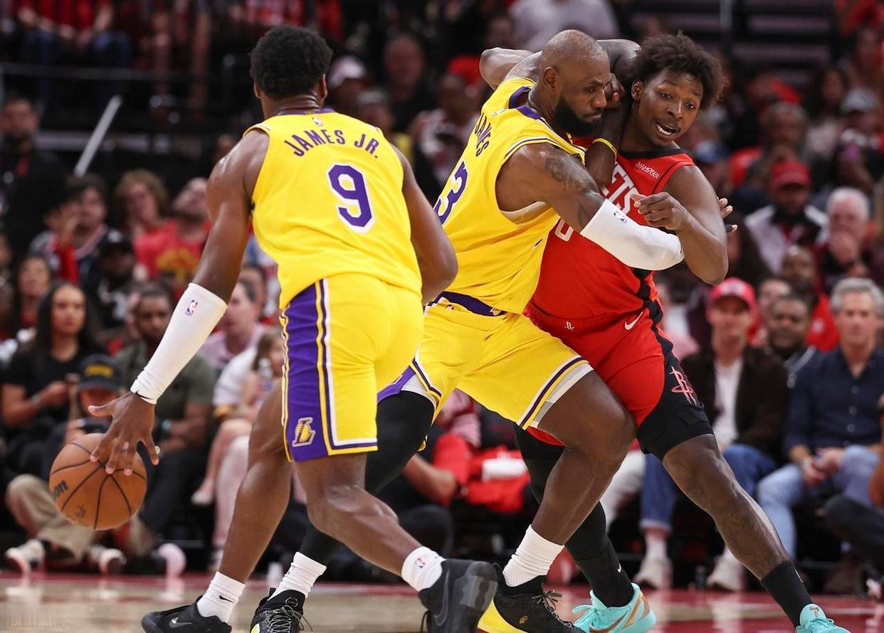火箭怎么也没想到，季后赛詹姆斯和常规赛詹姆斯差距太大！1，季后赛詹姆斯，湖人首