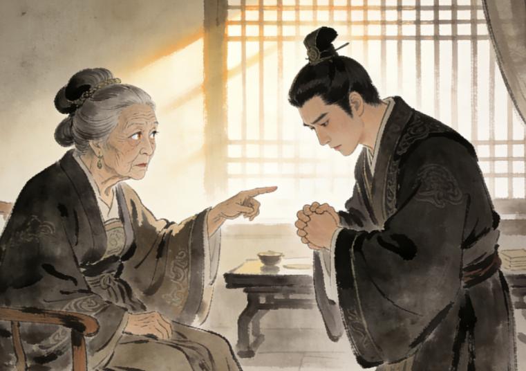 宋襄公年迈的夫人，见孙儿公子鲍生得比妇人还美貌，竟恬不知耻的说：“你若跟我欢好，