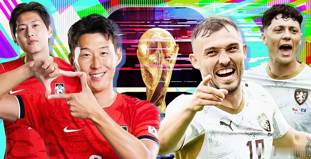 中国足球进不了世界杯，中国球迷确实进了世界杯了，上午央视直播的韩国队对阵捷克队的