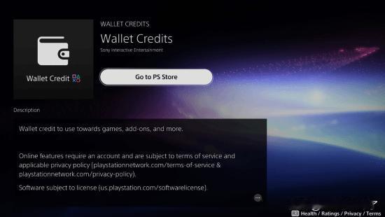 近日，有玩家发现PSN商店内悄然上线了名为“WalletCredits(钱包积