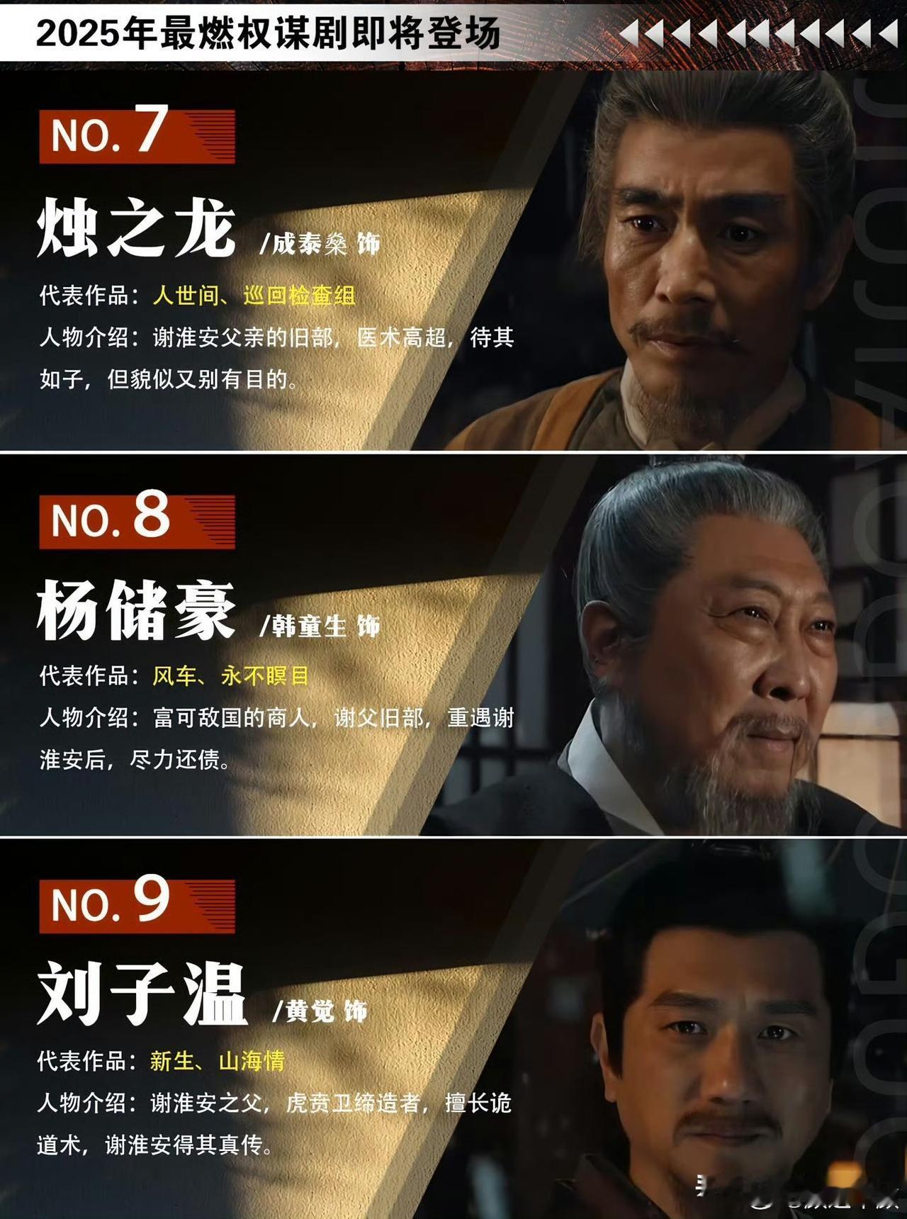 光看这几个男配角，我就觉得《长安二十四》时辰会帮成毅打个漂亮的翻身仗。王劲松