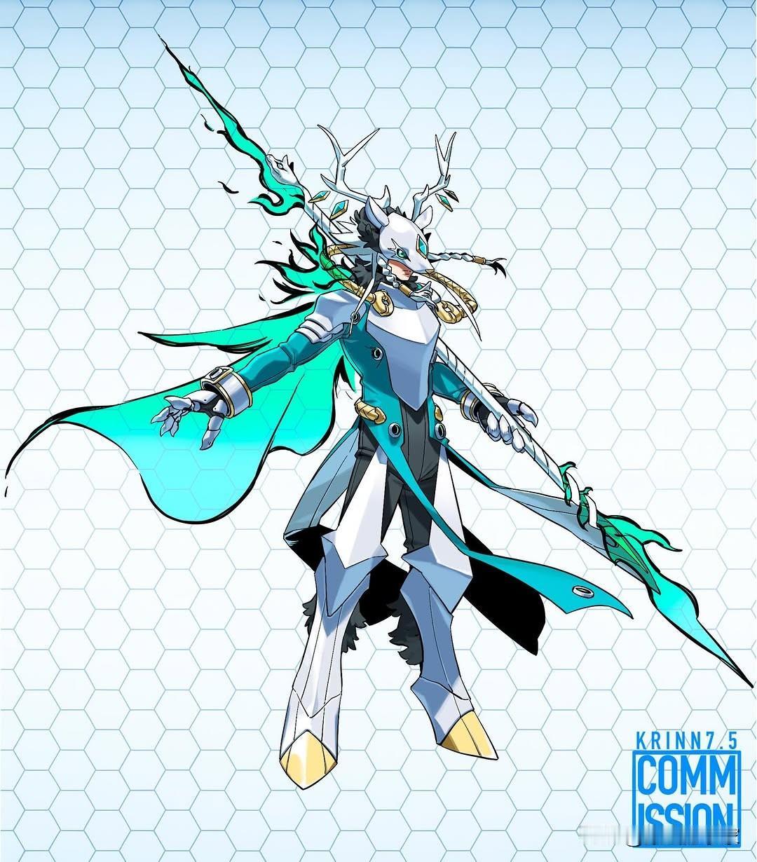 数码宝贝插画作品一组画师Kirby动漫二次元原画分享家插画卡通动画