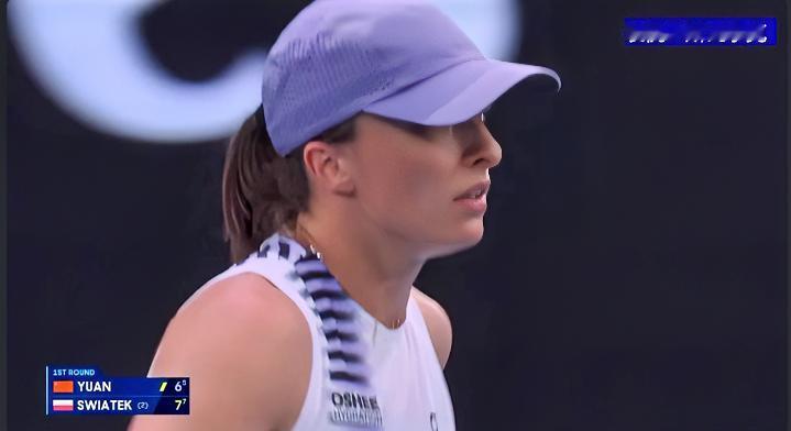 惊喜！！耗时60分钟！！袁悦首盘6-7遗憾落败！！在正在进行中的澳网女单第