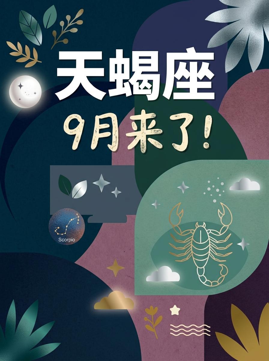 9月的天蝎座，大胆走上台前，反攻逆袭！。参考太阳+上升