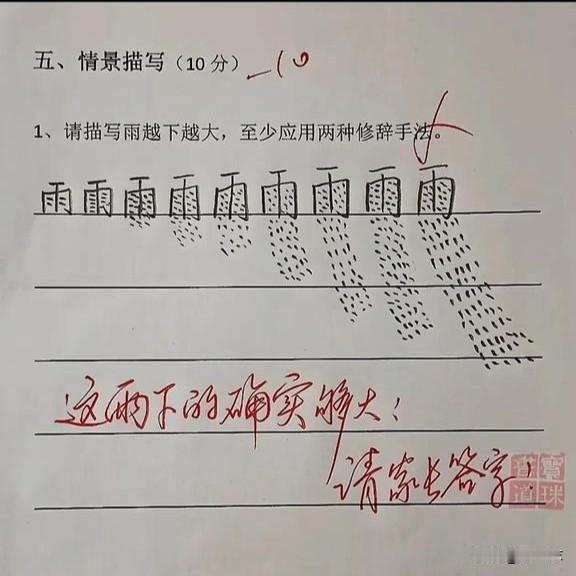 现在的学生真是脑洞大开，敢想敢写！