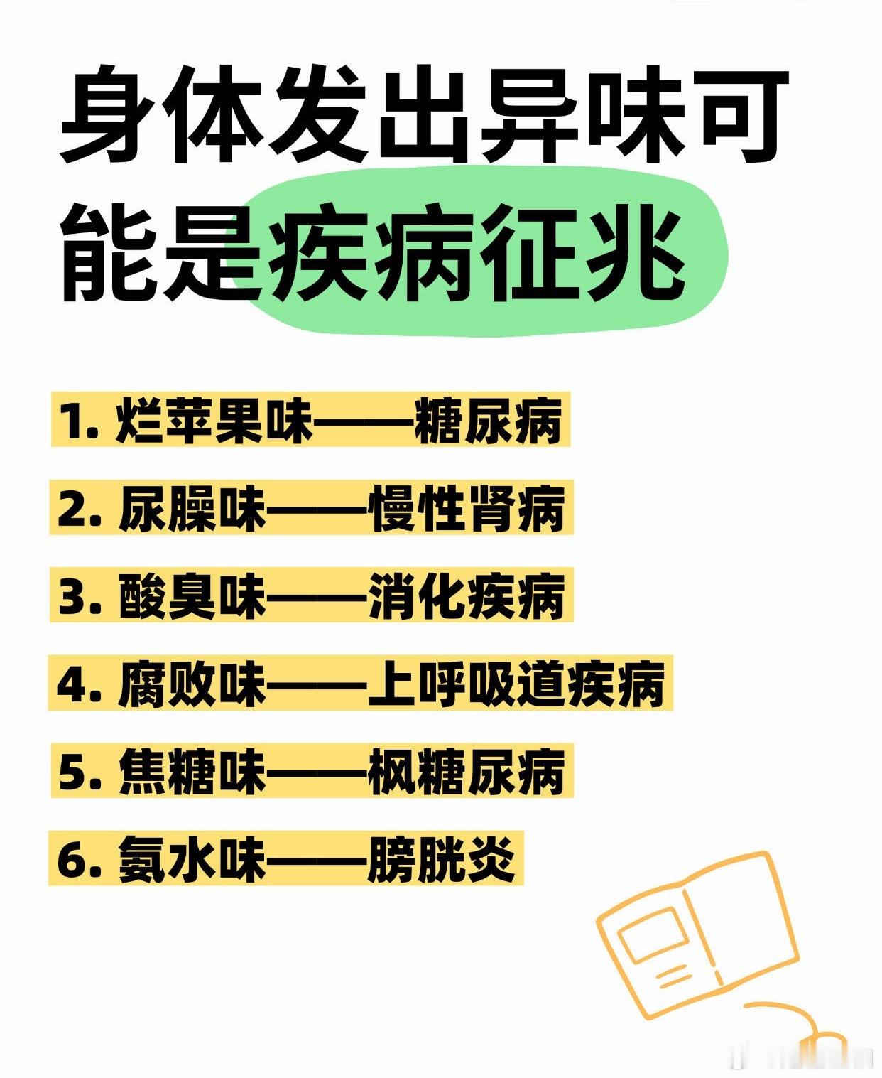 身体异味≠“不讲卫生”！有些异味可能是疾病信号，赶紧自查！⚠️警惕这些异味信号