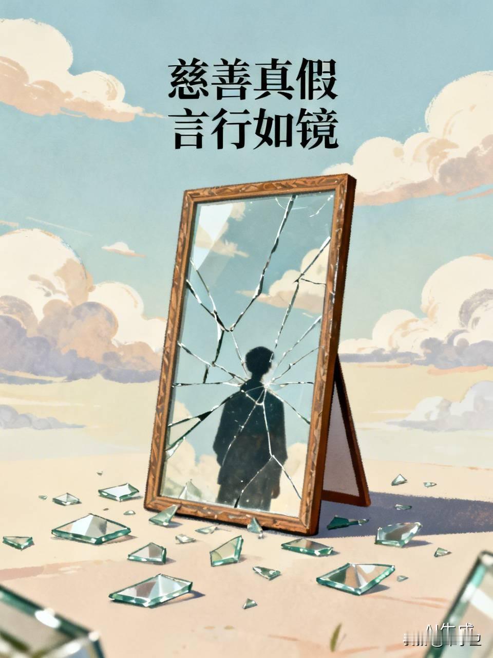 如果她真心做慈善，说错一百句话，也无伤大雅。如果她慈善作假，说错一句话，就会塌