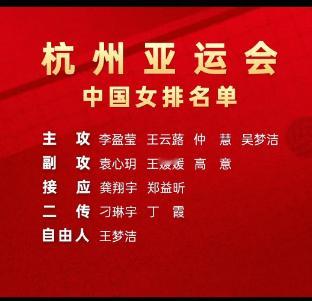 中国女排亚运会12人名单这阵容看着挺稳，但二传只带俩真的够撑完全程吗？不过话说
