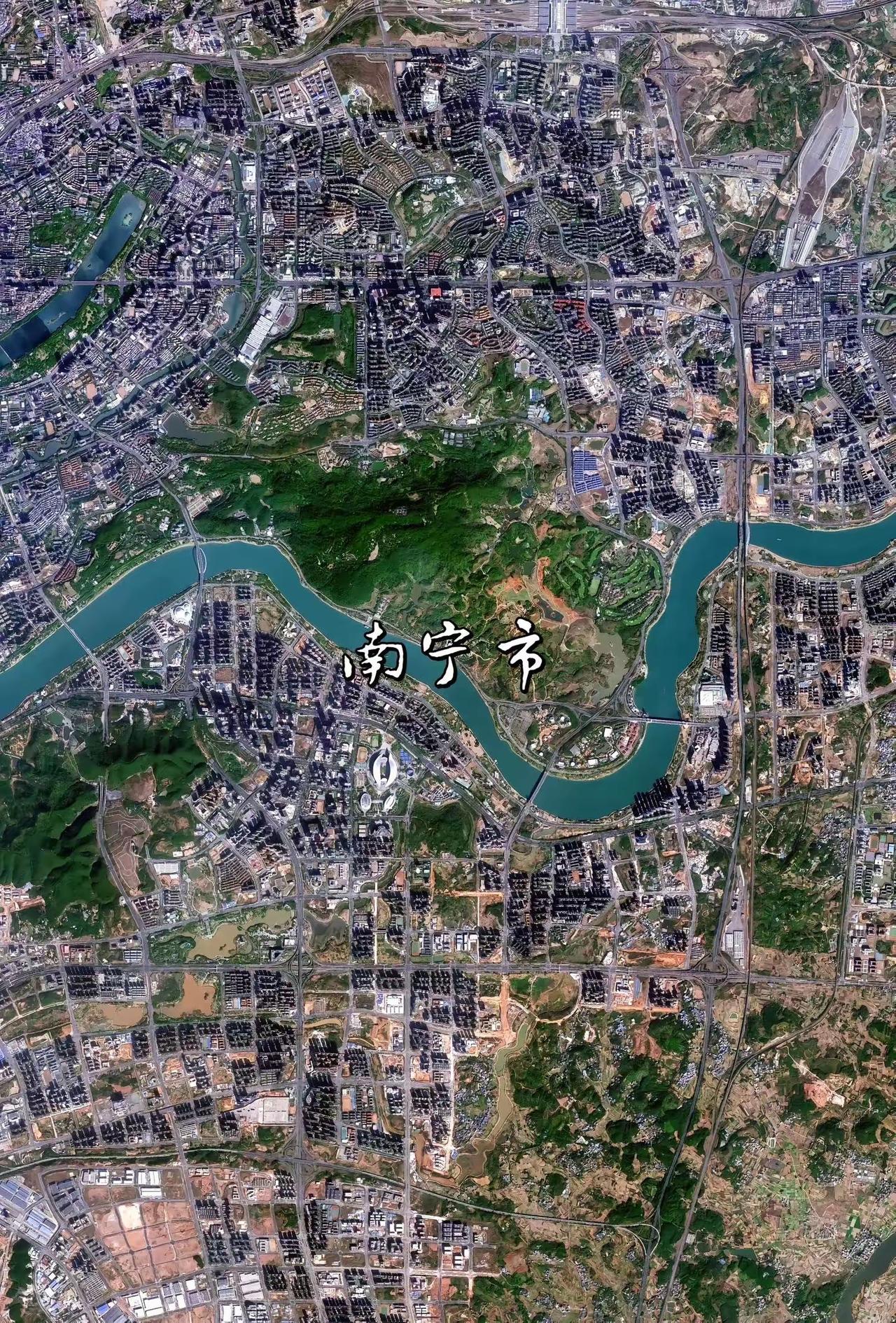 南宁市高清卫星图
