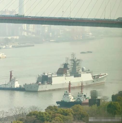 一艘第二批次054A护卫舰正升级改造中！ 548益阳舰正在进行中期升级改造，