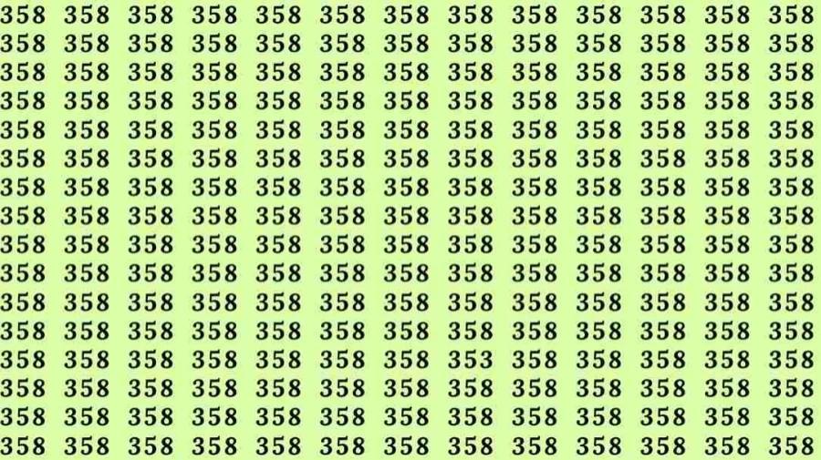 视错觉测试：如果你有敏锐的眼睛，在48秒内从358中找出353