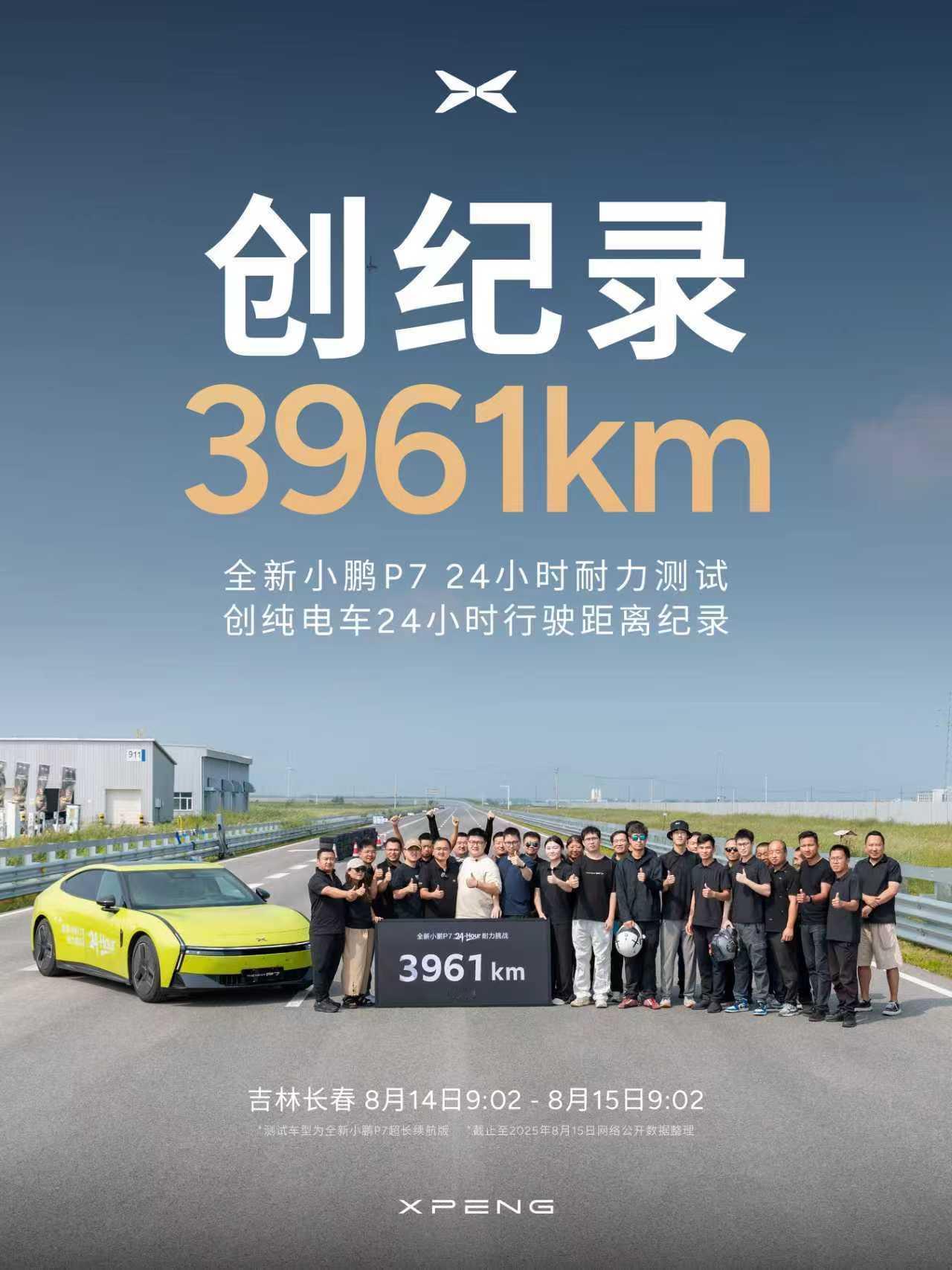 这款新车最近测试有点猛啊[捂脸哭]小鹏P7创24小时耐力测试新纪录它竟然以以396