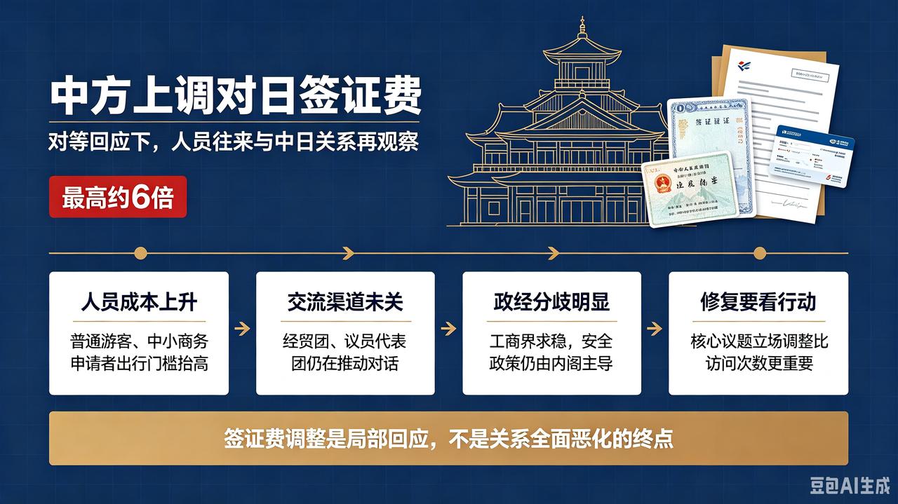中方上调日本公民对华签证费用，是外交领域对等反制的常规操作，不应被过度解读为双边