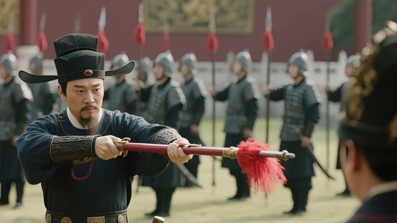 细微处见担当：狄仁杰凭一枪姿势辨隐患，藏着朝堂安稳的大智慧狄仁杰观摩御林军