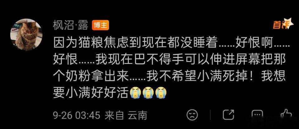 没想到会一语成谶……离别来得那么快，那么突如其来……我的人生里，再也没有小满的喵喵叫了……我现在还是