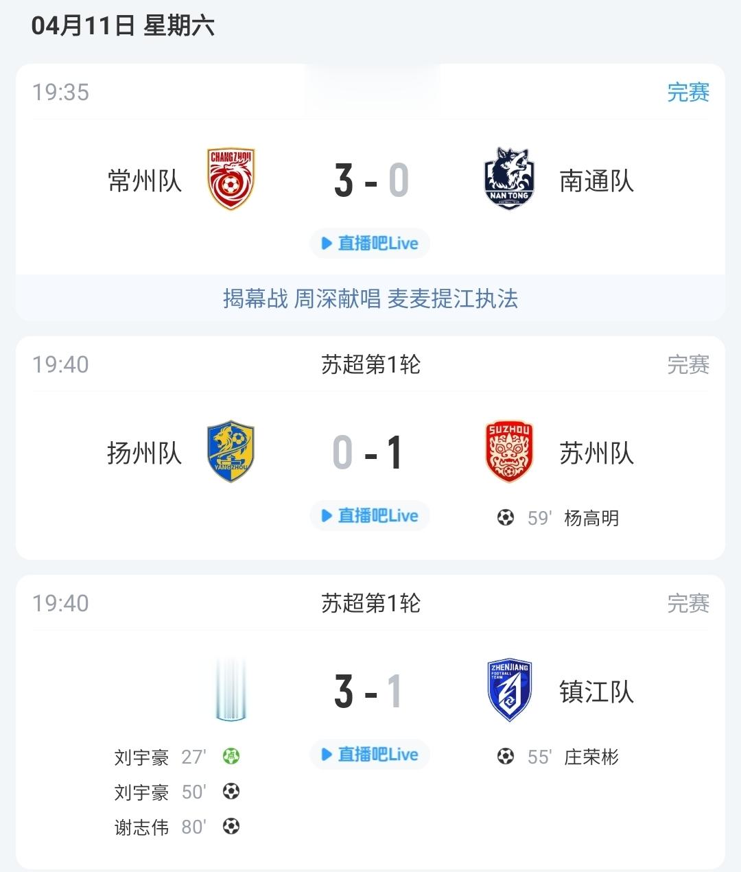 太湖三傻? 太湖三宝! 常州队、无锡队、苏州队苏超首轮全部赢球