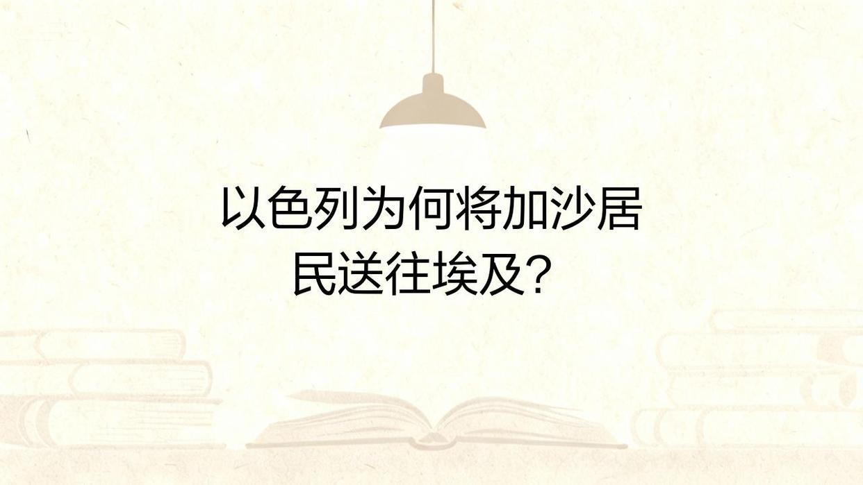 以色列将加沙居民送往埃及以色列已开启驱逐加沙居民的行动，对