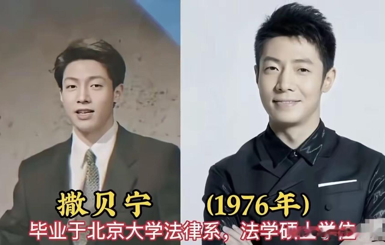 康辉端庄稳重撒贝宁风趣灵动任鲁豫温文尔雅尼格买提阳光开朗他们站在镜头前，