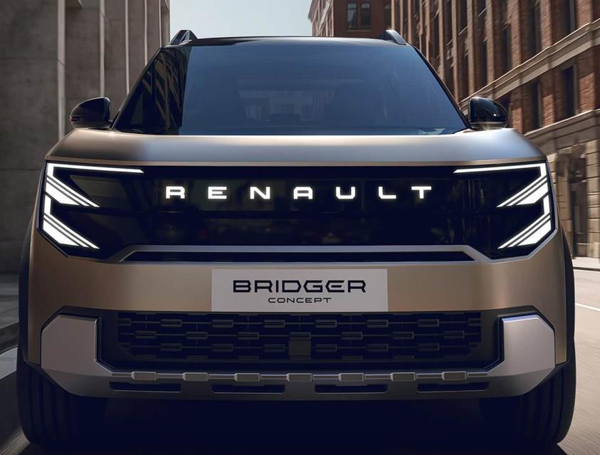 日前，雷诺BridgerConcept概念车官图发布，计划2027年底在印度量