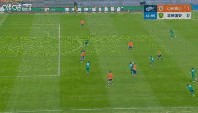 2-1恭喜泰山主场拿下国安！今天山东泰山主场迎战北京国安，最终凭借谢文能跟克雷