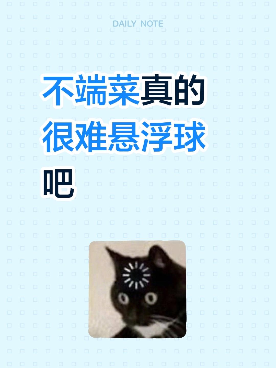 不端菜真的很难悬浮球吧