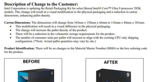Intel旗舰酷睿Ultra 9 285K包装上新: 更小、更轻、更简约