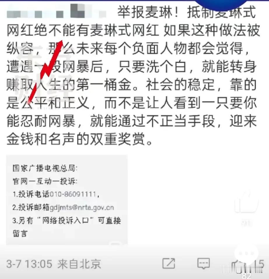 抵制影响收入，麦琳开始了因为再见爱人大火，麦琳走上靠流量变现的方式。但是，没