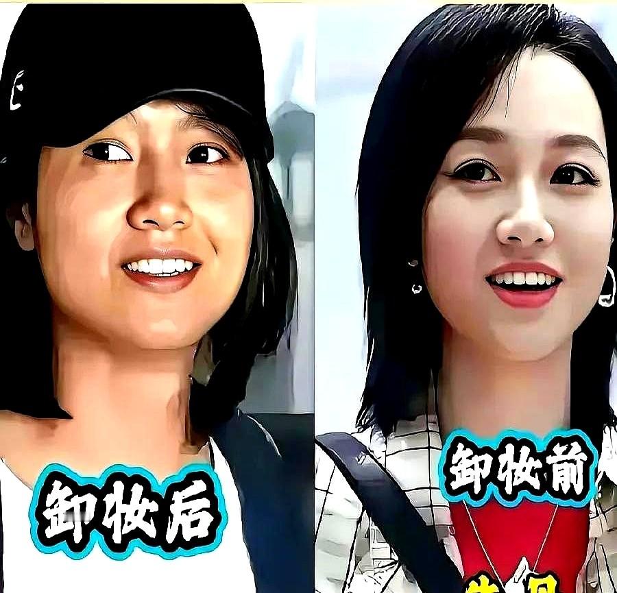 镜头直接怼脸，乌青的黑眼圈和下垂的大眼袋填满屏幕。吴昕卸了妆，把厚粉底彻底扒掉。没打棚内顶光，关了十