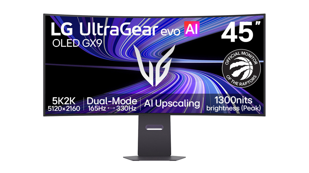LG45GX950B显示器开售44.5寸OLED超宽曲面屏，支持5K2K分辨率
