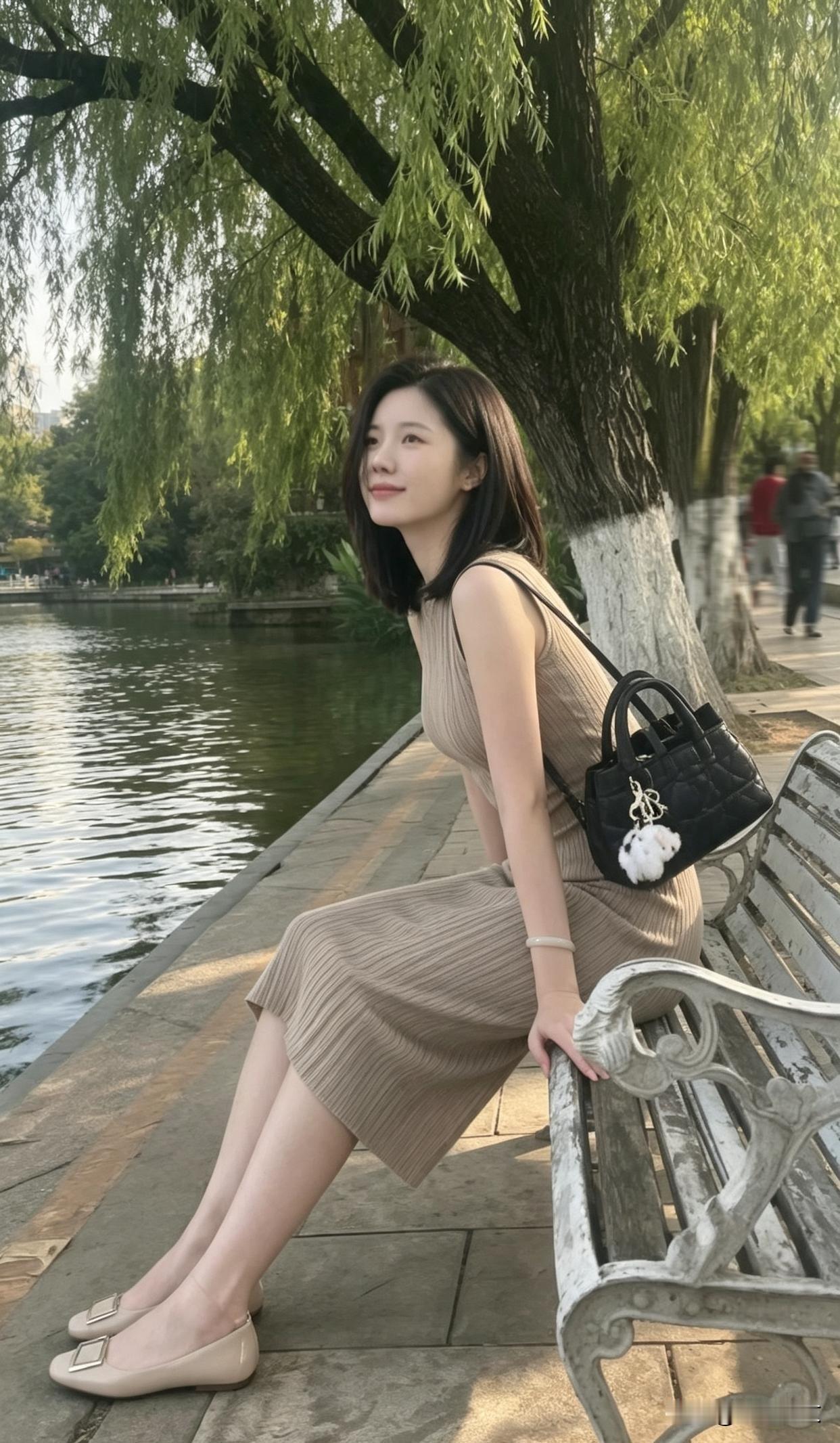 小姑子32岁长这样。身高1.72米，体重106斤，模特身材，至今未婚。虽然
